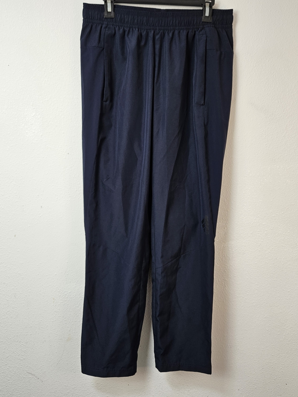 adidas Men's Navy Athletic Joggers with Elastic Waist Pull On Drawstring